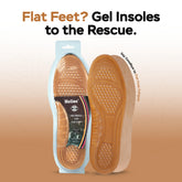 Helios Gel Insole for Flat Foot  FOR MEN (Trim to Fit SIZE 6-10)